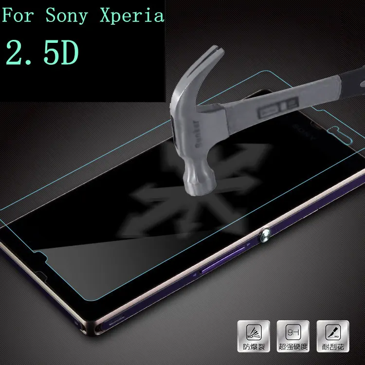 Защитное стекло 9H для Sony Xperia Z1 Z3 Z4 Compact MINI Z4V Z5 E3 E4 E4G E5 | Мобильные телефоны и