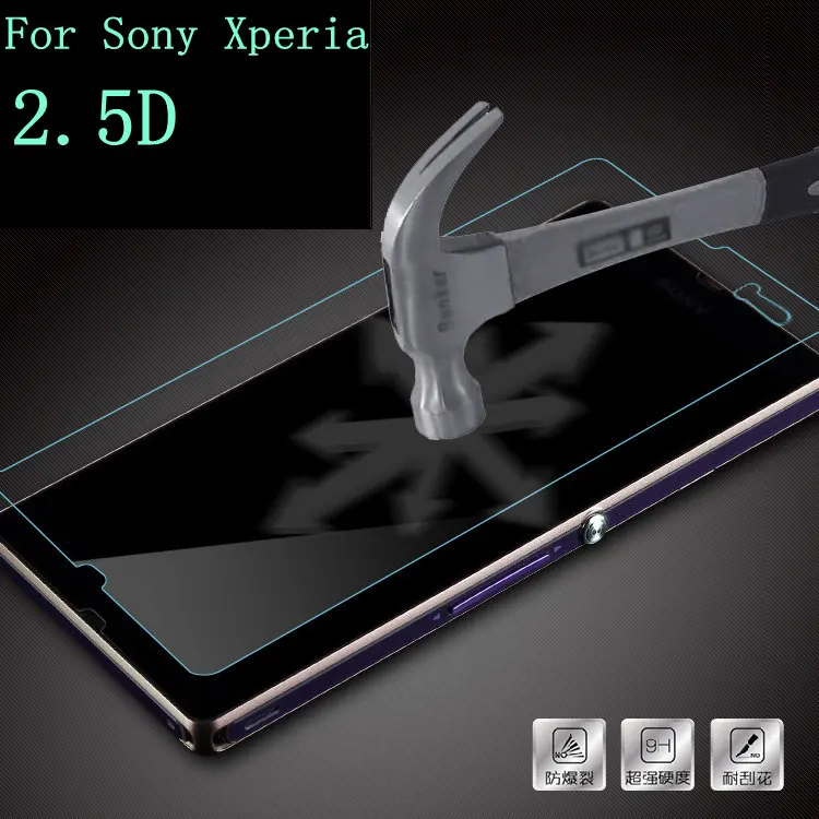 Chránič obrazovky z tvrzeného skla 9H BAG pro Sony Xperia Z Z1 Z2 Z3 Z4 Z4V Z5 Prémiová kompaktní skleněná fólie MINI E3 E4 E4G E5