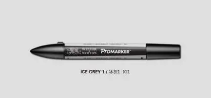 Winsor& Newton ProMarker двойной наконечник графический маркер-серый и черный - Цвет: Ice Grey 1