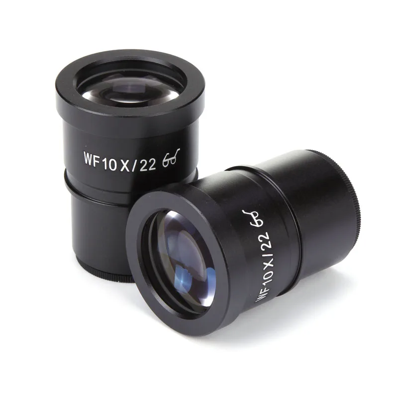 

2PCS WF10X With Reticle Microscope Eyepieces for Stereo Microscope Wide Field 22mm High View Eyepiece Lens Ocular Accessories