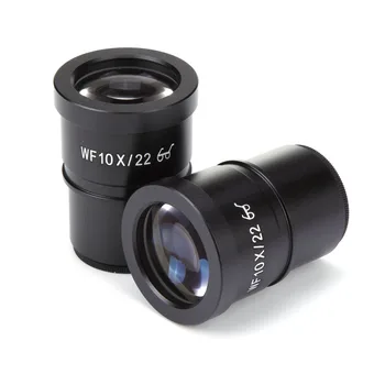 

2PCS WF10X With Reticle Microscope Eyepieces for Stereo Microscope Wide Field 22mm High View Eyepiece Lens Ocular Accessories