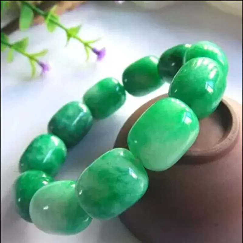 KYSZDL, натуральный браслет с Зелеными камнями, модные ювелирные изделия для женщин и мужчин, можно носить в подарок