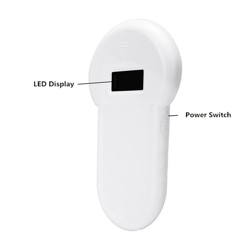 New Universal RFID ISO FDX-B Animal Chip Reader Microchip OLED Display Handheld Pet Dog Cat Scanner