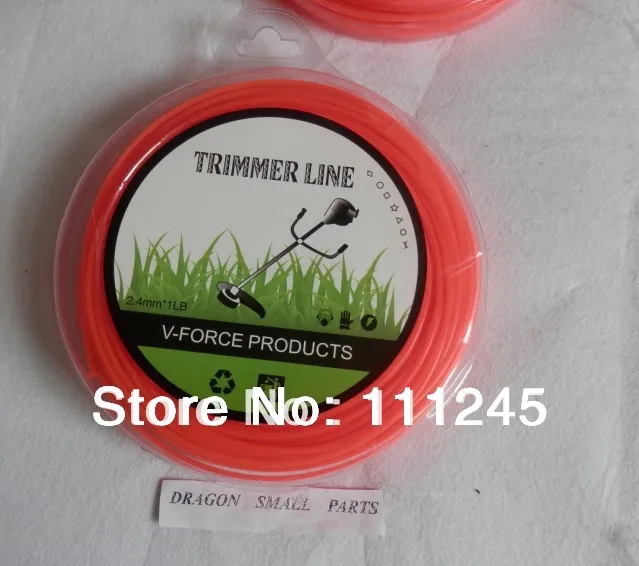 

2X ROLLS TRIMMER LINE ROUND .095'' 2.4MM X 1LB 90M FOR STRING PREMIUM GRADE DONUT BRUSHCUTTER ACCESSORIES