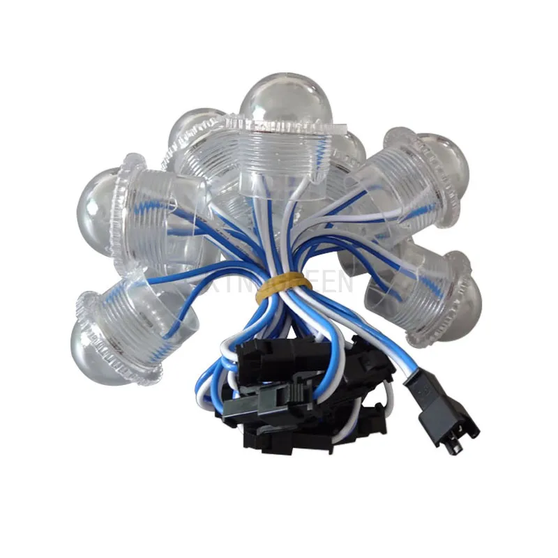 1000x Прозрачная крышка 26 мм DC12V вход RGB/красный/зеленый/синий/желтый/белый один цвет точечный источник света LED Экспресс