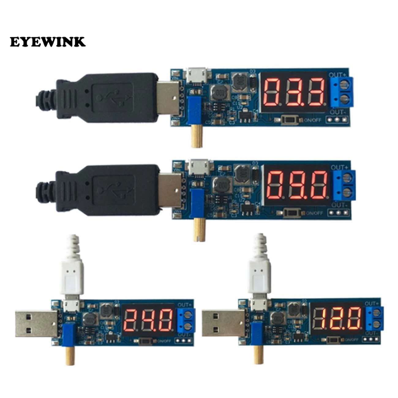 DC 5 В до 3 В/12 в USB повышающий/понижающий модуль питания Регулируемый повышающий