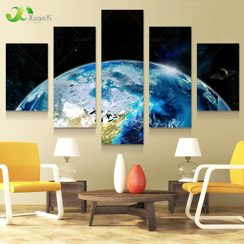 Картина маслом на холсте 5 панелей|oil painting|painting for living roommodular painting |