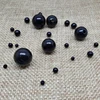 Cuentas de perlas de imitación de Color negro ABS de 3-20mm, cuentas redondas de acrílico para fabricación de joyas, collares, pulseras, bricolaje, venta al por mayor ► Foto 2/6