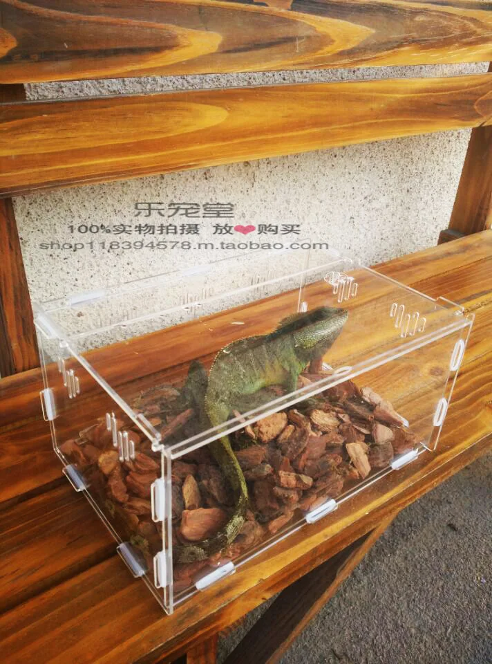 Crystal Acrylic Herp Pet Cage, reptile cage Small size, eazy install