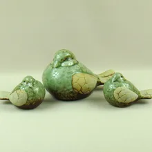 Фарфоровая птичка миниатюрная декоративная керамика ворсистые фигурки Материнство подарок и Ремесло Украшение knickack аксессуары