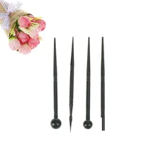 С изображением кекса и цветов Fondant(сахарная) Моделирование резные стержни кухонные Инструменты для декорирования выпечка печенья прессформы 4 шт./компл