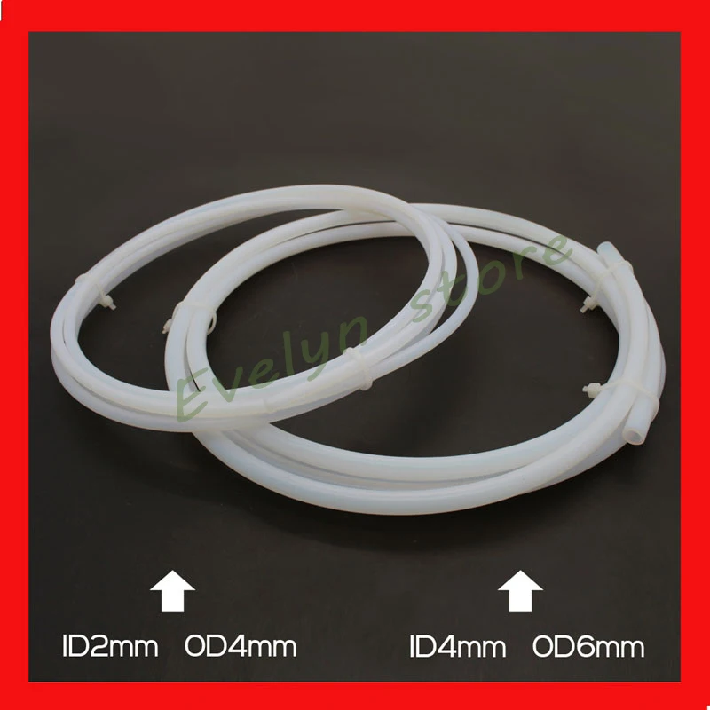 1 М PTFE Трубки Тефлоновые Трубы для j-глава hotend Росток Боуден Extruderfor 1.75 мм/3 мм нити ID