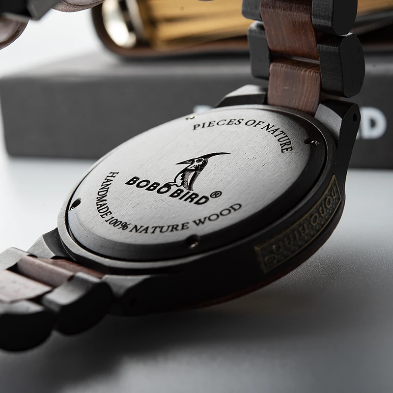 Деревянные часы BOBO BIRD Relogio Masculino стильные наручные для влюбленных Япония Miyota