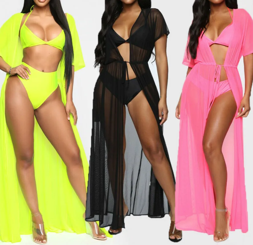 mesh swim cover up