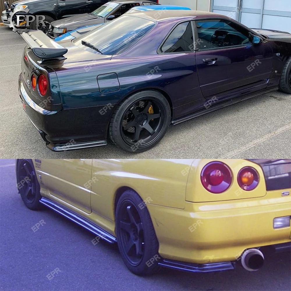 Для Nissan Skyline R34 GTR карбоновое волокно NIS задний скат комплект удлинителя части
