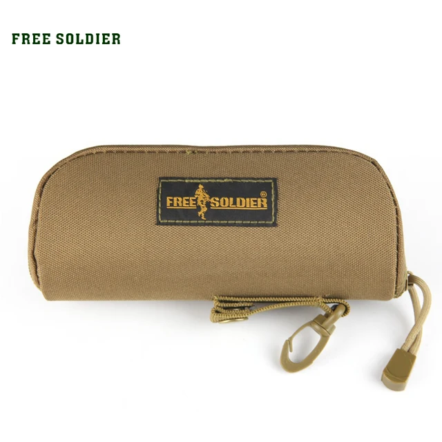 FREE SOLDIER outdoor tactical molle handbag with the MOLLE system camouflage glasses bag glasses boxes