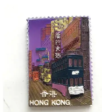 1 шт. Hong Kong Китай магнит на холодильник туристические сувениры украшения для дома - Цвет: 1
