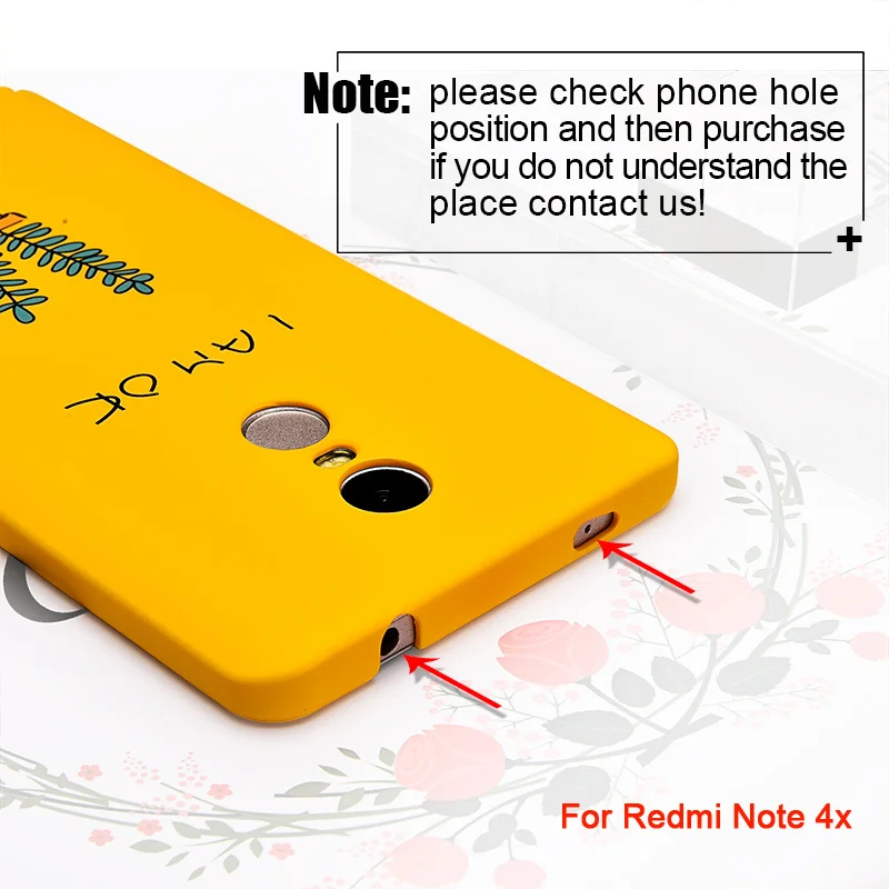 TOMKAS Cute PC Case For Xiaomi Redmi 4X Note 4X Mi A1 Cases Cover Back Patterned Matte Phone Case For Redmi 4X 5.0 Inch (1)