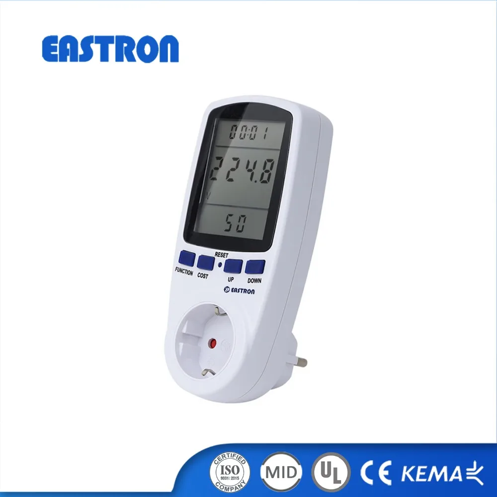EU Plug in Power Meter Energy Meter kWh Analyzer Electronic Power Multi