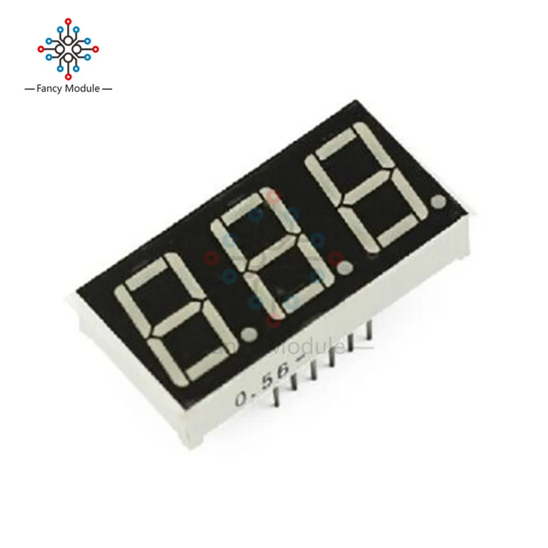 

2PCS 0.56'' 0.56 inch 3 digit Red Led display 7 segment Common Cathode New