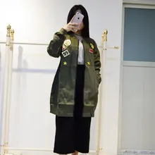 Модель на весну и осень, для влюбленных, Косухи с эпалетами, плащ-Тренч Куртки Верхняя одежда армейские; зеленого цвета; для мужчин Для женщин Slim Fit в стиле «хип-хоп» Куртка Varsity пальто