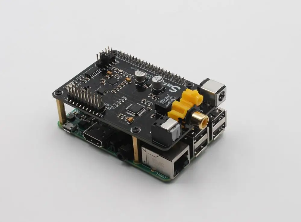 Raspberry pi 3 B+ AK4118 коаксиальный HIFI Аудио Звуковая карта ies DSD цифровой вещания сетевой плеер PI 3B 32 бит PCM384 DSD128