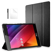 Ультра-тонкий из искусственной кожи чехол для ASUS Zenpad S 8,0 Z580 Z580CA Z580C 8 дюймов Магнитная Крышка для Asus S 8,0 z580 чехол для планшета+ Защитная пленка+ ручка