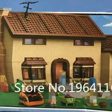 Новинка, серия Симпсонов, модель дома Симпсонов, строительные блоки, совместимые 16005 71006, классические архитектурные игрушки для детей