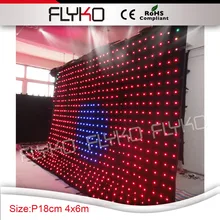 Светодиодный занавеска стеновой видеопанели фон RGB светодиодный Видеостудия