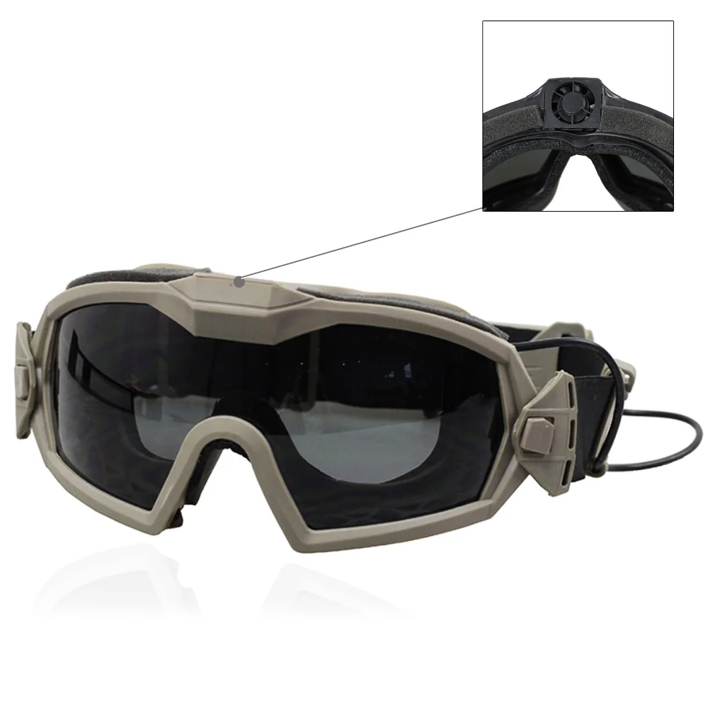 Buy 2 Lens Cycling Goggles with Fan 100 UV Protection