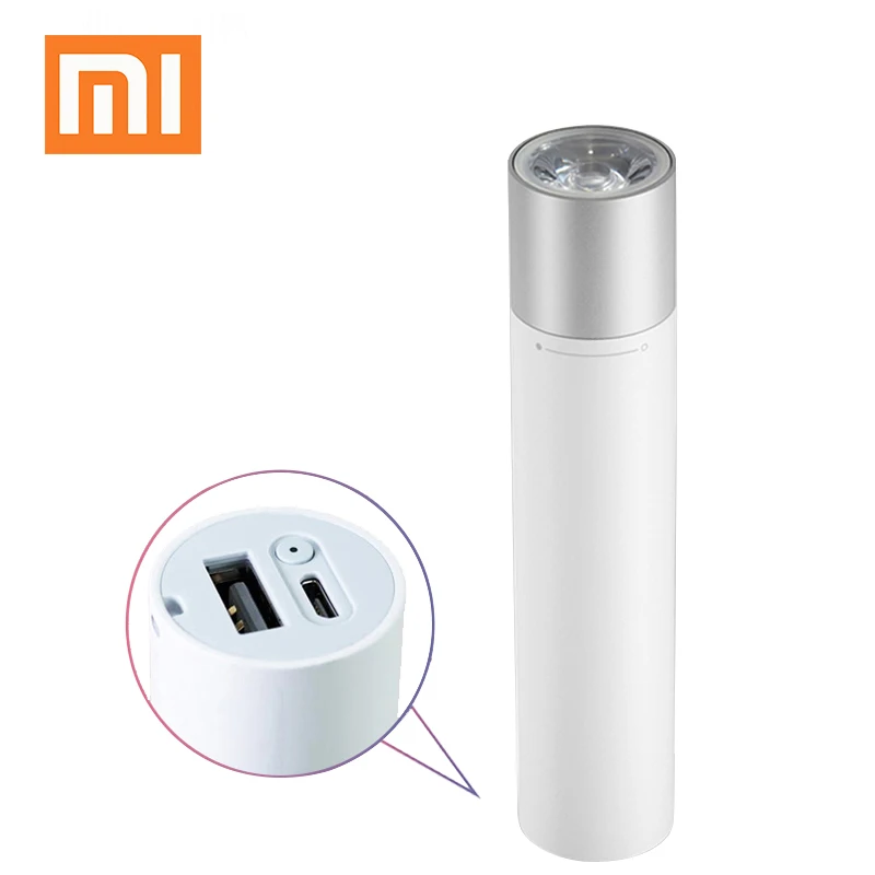 

Xiaomi Portable Flash Light 11 Adjustable Luminance Modes Rotatable Lamp Head 3350mAh Lithium Battery with USB Charging Port