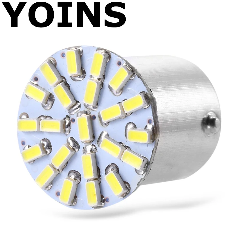 2шт 1156 SMD 3014 22 светодиодный BA15S P21W Автомобильный задний боковой индикатор