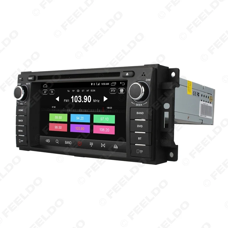 Clearance FEELDO 6.2" Android 6.0 (64bit) DDR3 2G/32G/4G LTE Octa Core Car DVD GPS Radio For Chrysler 300C Cirrus (07~10)/Sebring 07~12 2