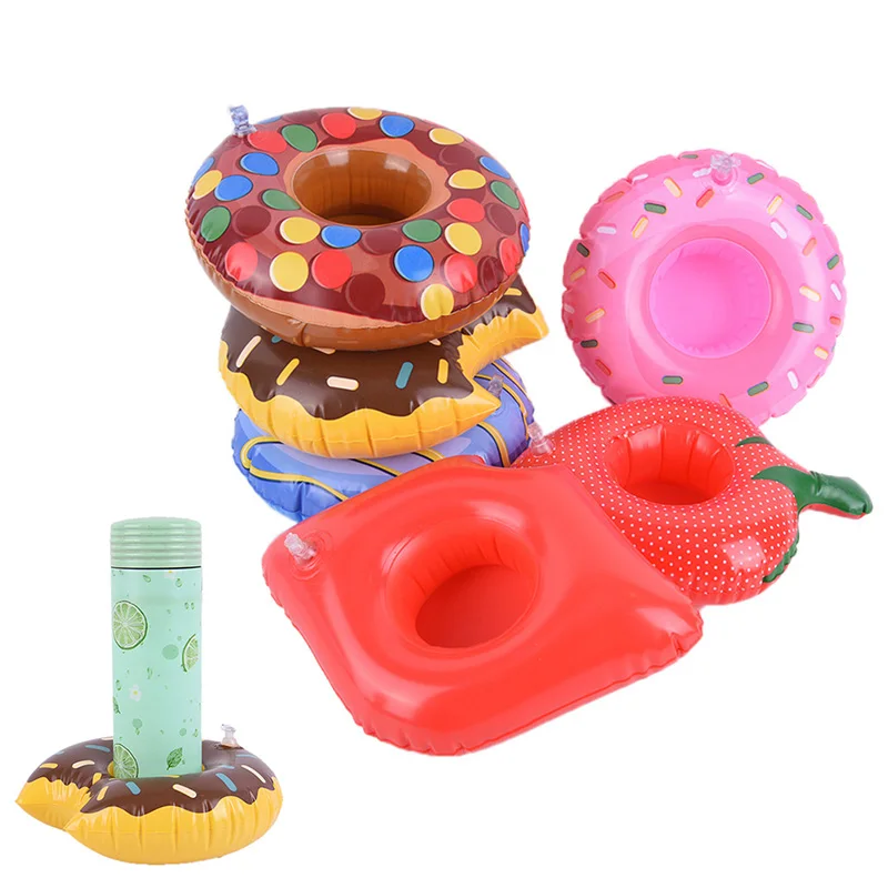 

Mini Floating Cup Holder Pool Swimming Water Toys Party Beverage Boats Baby Pool Toys Inflatable cute Drink Holder 10 types