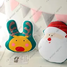 Рождество день фестиваль удобный Q издание Санта Клаус лося плюшевая декоративная подушка Подходит для всех моделей подушка автомобиль-стиль