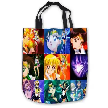 

Custom Canvas Sailor Moon venus- (1)Tote Hand Bags Shopping Bag Casual Beach HandBags Foldable 180911-03-26