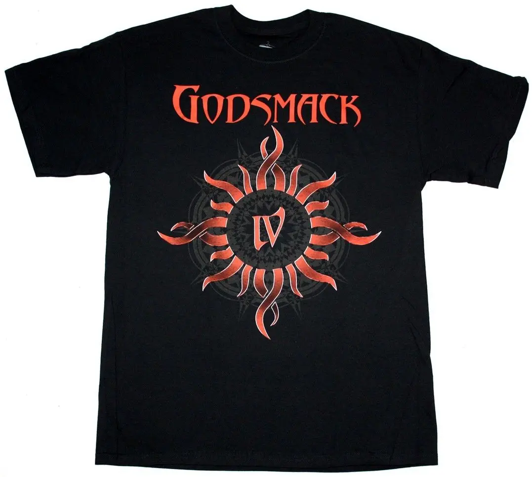 GODSMACK IV SULLY ERNA differed Алиса в цепях STAIND s-xxl Новая черная футболка из 100% хлопка топы