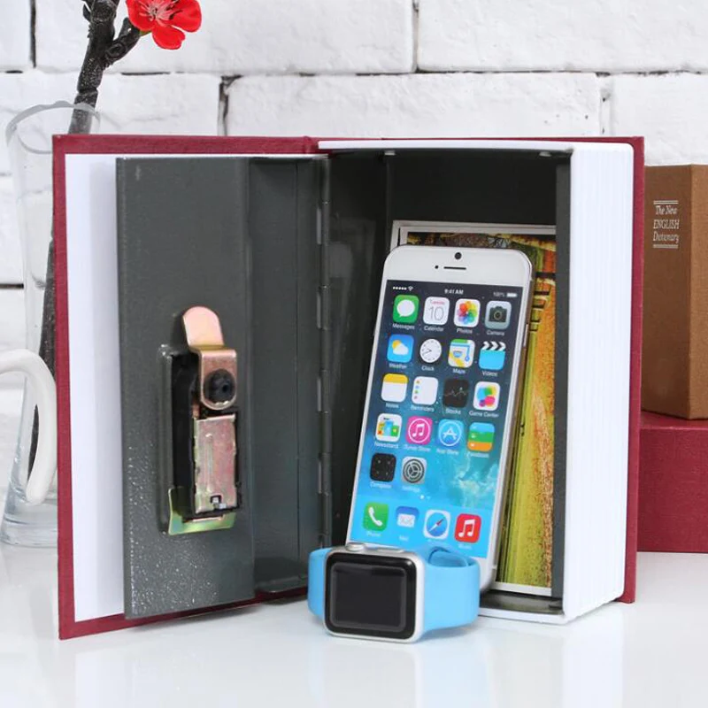 

Safe Box Book piggy bank Money Hidden Secret Security Safe Lock Cash Money Coin Storage Jewellery key Locker For Kid Gift CZ216