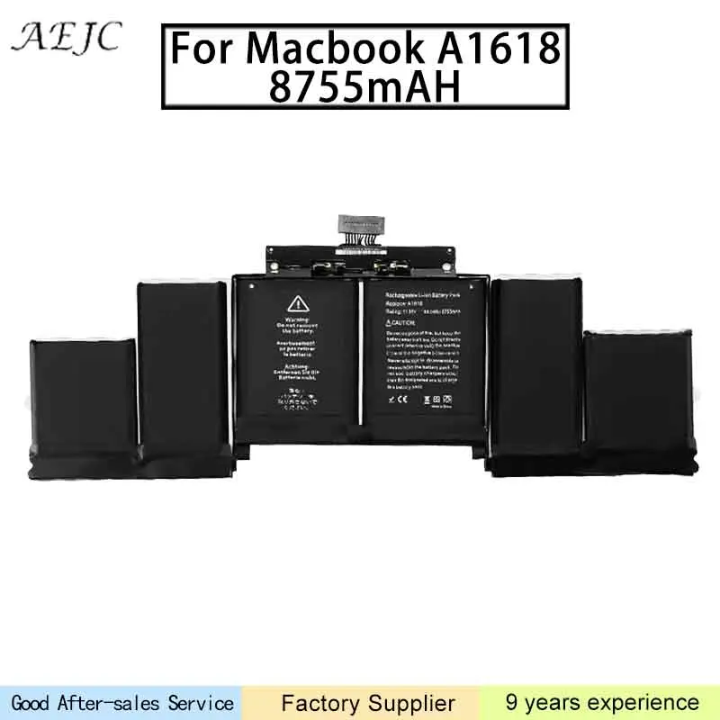 Ноутбук Батарея A1618 для MacBook Pro retina 15 &quotA1398 2015 11 36 год В 99.5WH 8755 мАч