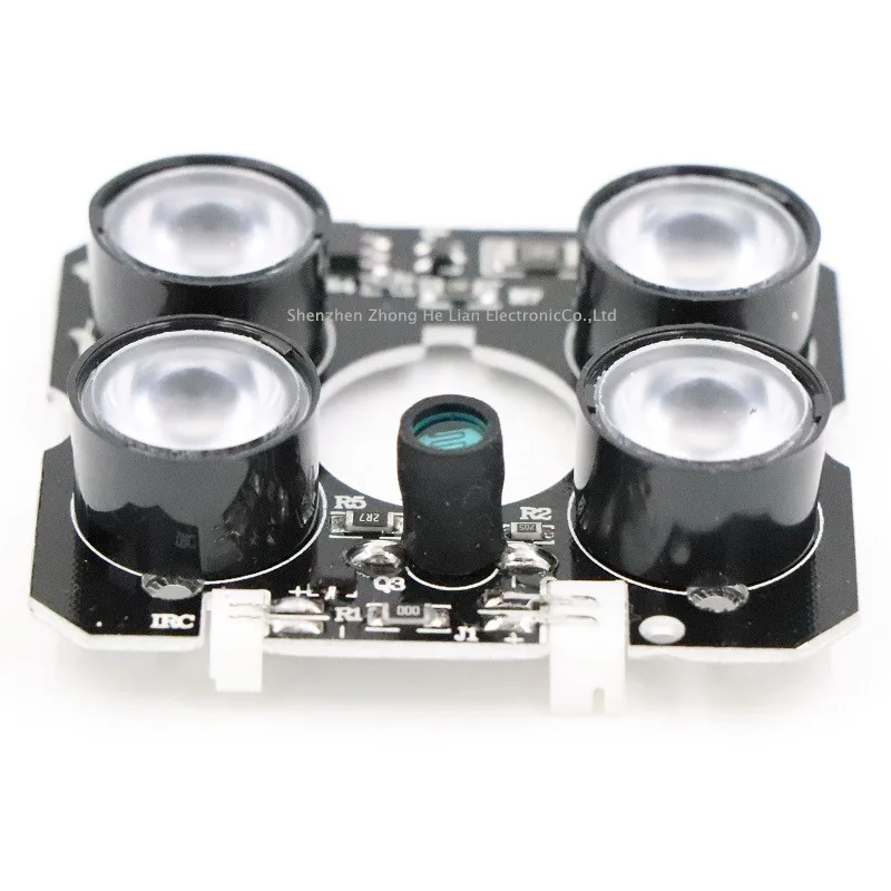 90 degrees CCTV Accessories infrared light 4 pcs Array IR LED board Surveillance cameras night vision Size 52mm * 46.5mm