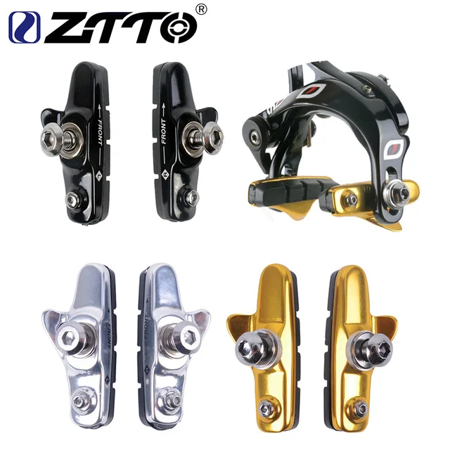 ZTTO 1 пара складные тормозные колодки для шоссейного велосипеда Shimano Sram Tertro c-тормозной суппорт 3 цвета