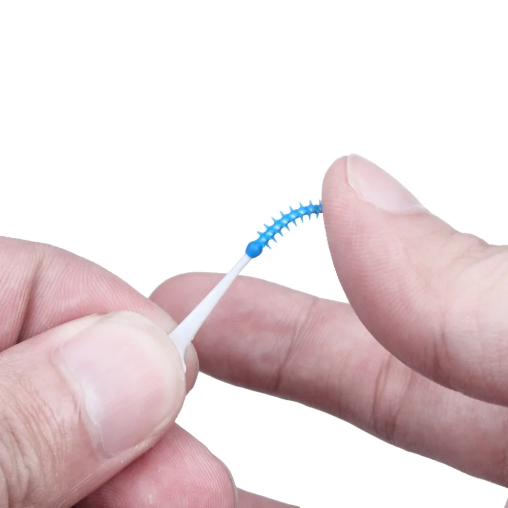Brush Interdental Cleanser Professional 40 Count Toothpick Cleaning Tight Teeth Flossing Easy With Case (7)
