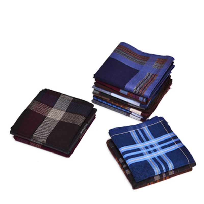 

Cotton Bag Suede Handkerchief Women Cotton Ladies Men's Lace Embroidery Baby Pocket Knit GiftStriped Fashion has temperamen