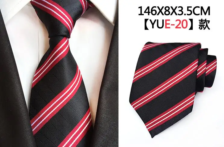 Ricnais дизайн мужской галстук роскошный мужской цветочный Пейсли Галстуки Hombre 8 см Gravata Галстук Классический Бизнес Повседневный галстук для свадьбы - Цвет: 20