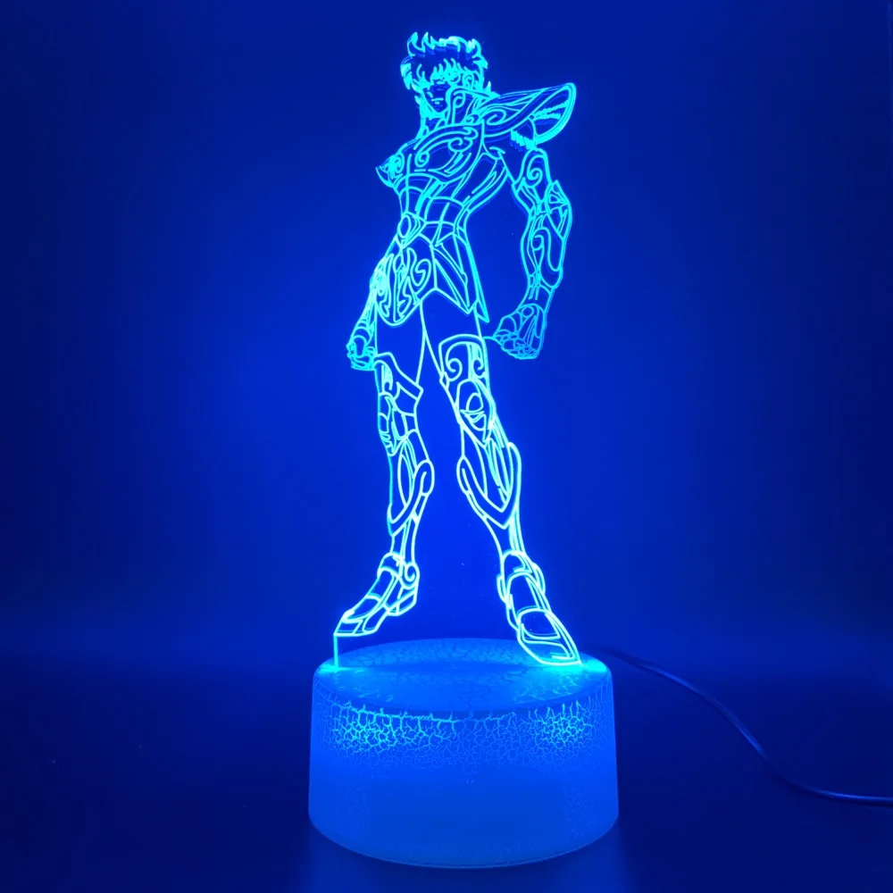 

3d Led Night Light Anime Saint Seiya Figure Touch Sensor Light Home Decoration Holiday Gift for Kids Bedroom Nightlight Children