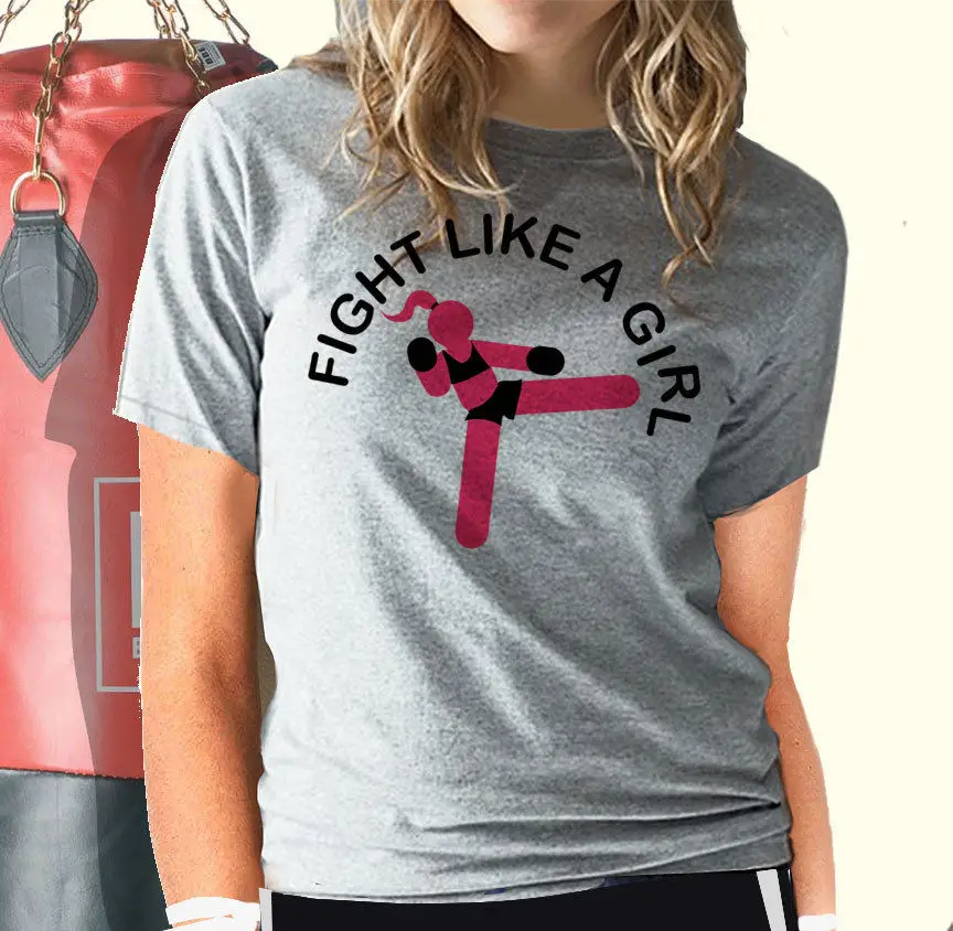 Лидер продаж года; модная дизайнерская футболка в стиле Fight Like A Girl Body Combat Boxs Kickboxing; футболка унисекс; Идеальная Подарочная футболка