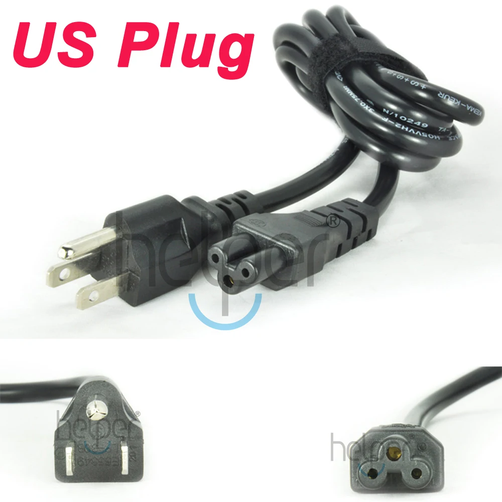 

3 Prong US plug Laptop PC Adapter Power Cord Cable For samsung asus hp sony dell lenovo acer fujitsu toshiba Free Shipping