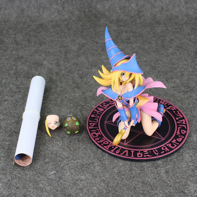 Yu-Gi-Oh фигурка темного волшебника девушка фигурка игрушки Мана с крылатым Kuriboh Дуэль город аниме модель куклы