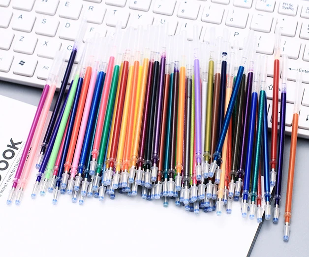 48/60Colors Gel Pen Refill Multi Colored Painting Gel Ink Ballpoint