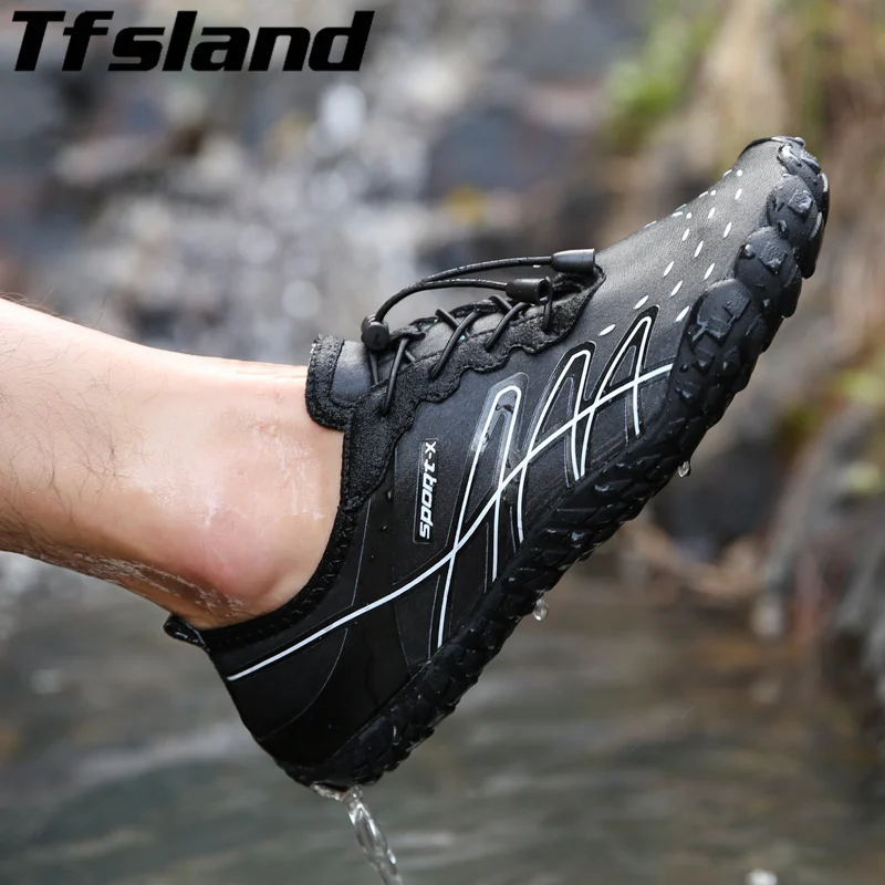 خفيفة الوزن عشاق رياضة الرجال الشاطئ في الهواء الطلق أحذية النساء أحذية الصيف الرحلات المنبع المشي المياه سريعة تجفيف أكوا أحذية